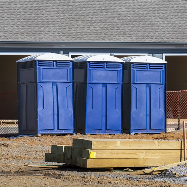 what is the expected delivery and pickup timeframe for the portable restrooms in Liberty MS